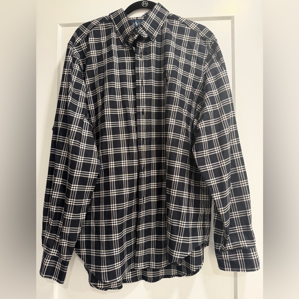 Cozy & Classic Polo Ralph Lauren Black Plaid Flannel